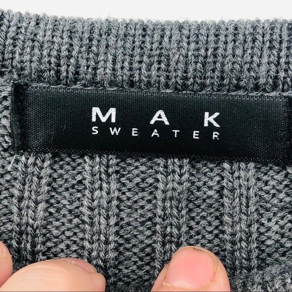 M A K women’s gray sweater‎ Dress Long sleeve small - Picture 6 of 13